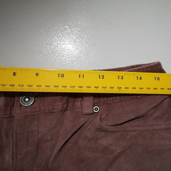 Rafaella Ladies Size 10 Dusty Rose Straight Leg Soft Corduroy Pants - Picture 7 of 8
